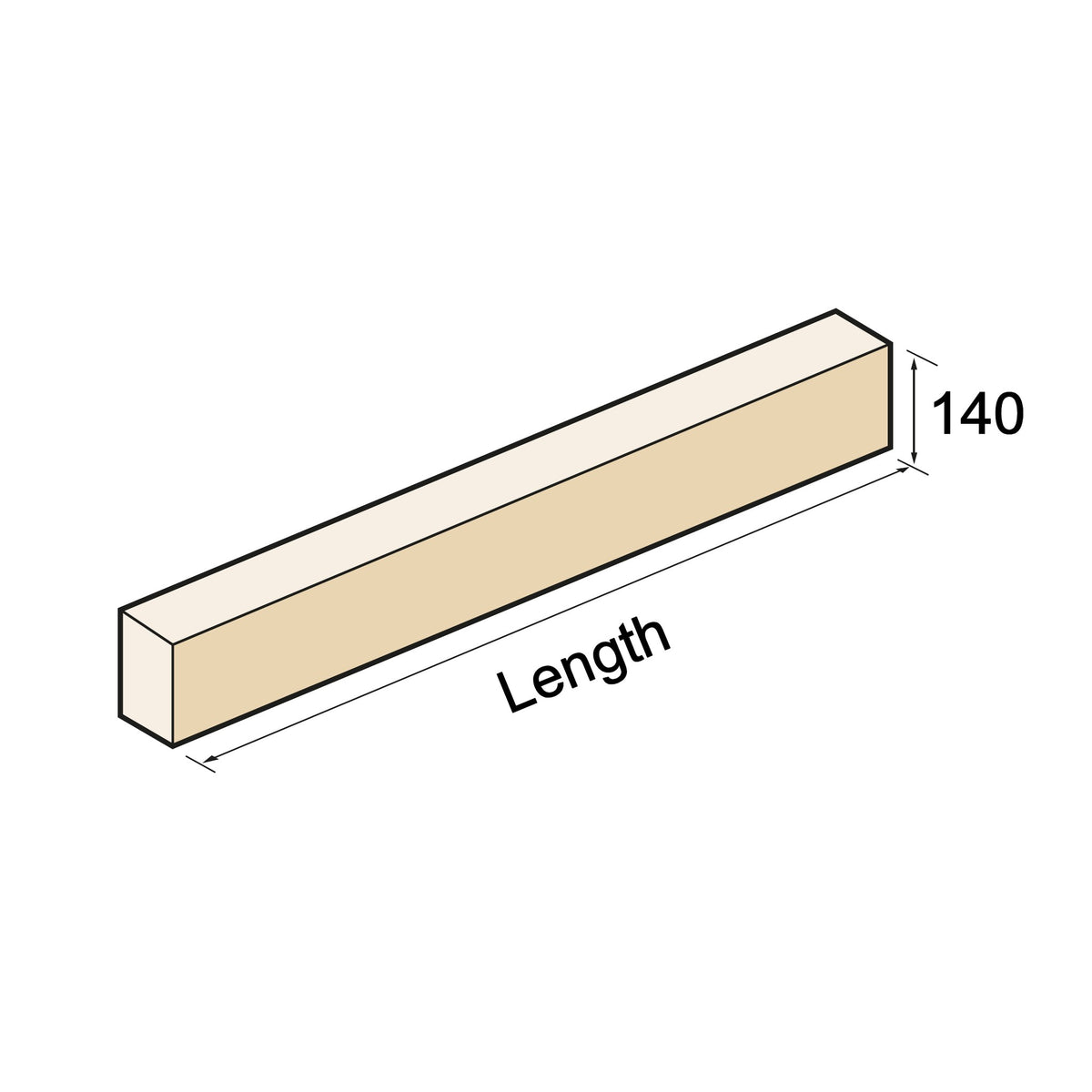 Cast Stone String Course - Plain, 140mm Tall – CastStone.com